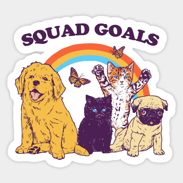 Squad Goals Sticker by Hillary White Rabbit